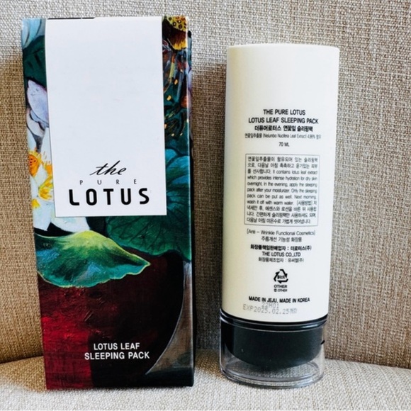 The Pure Lotus Leaf Sleeping Pack Korean Skincare NIB - Picture 4 of 4
